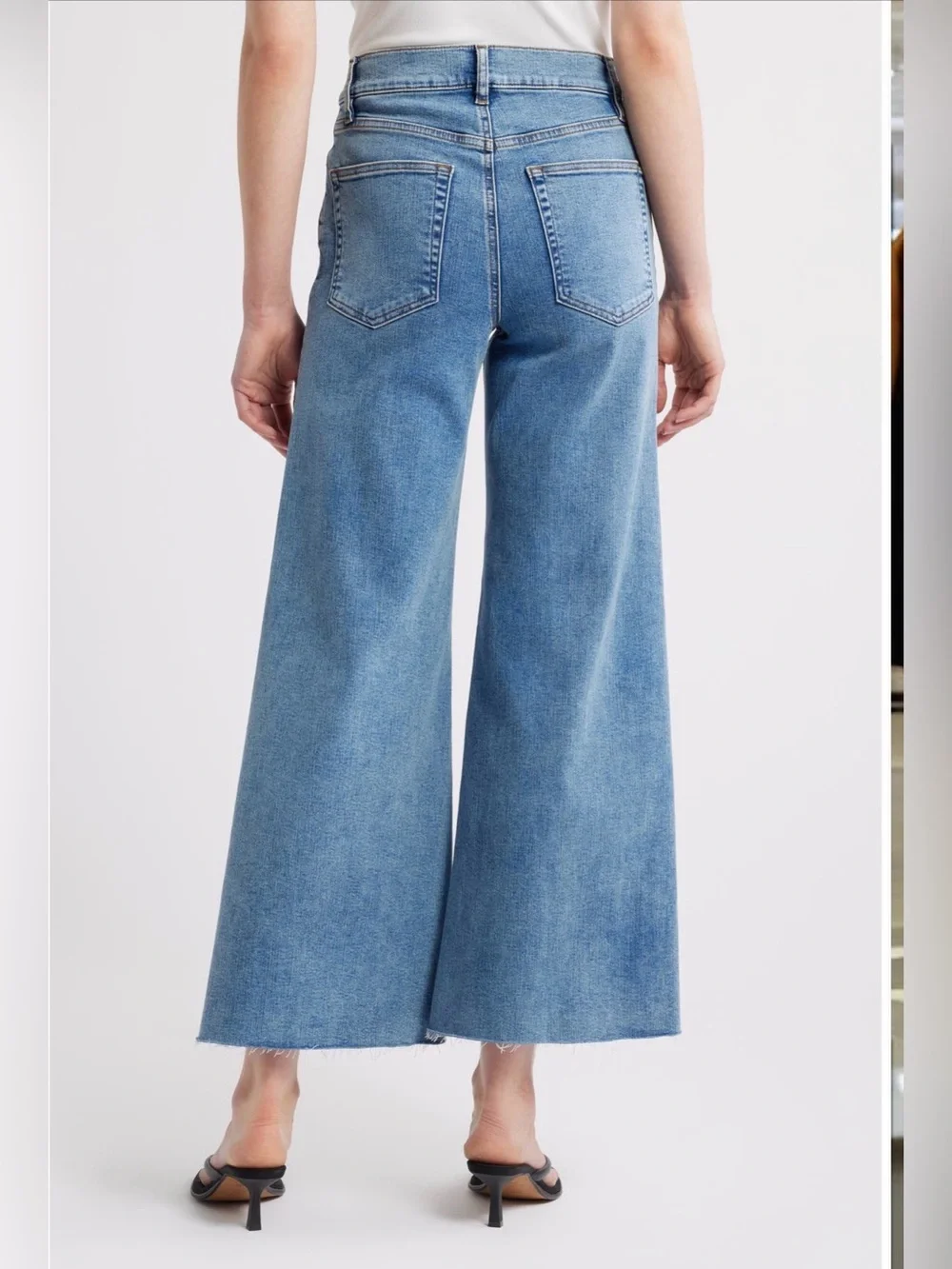 FRAME Le Palazzo Crop Wide Leg Jeans Size 32